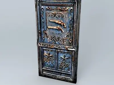 Resident Evil 4 Mini Game Door 3D model