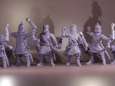 Bauzuk Bombard Archers group 3D print model