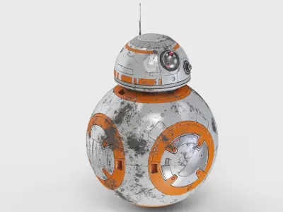 Dirty and New Star Wars BB-8 Droid  3D model