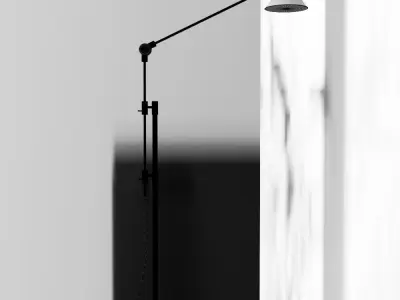 Odine Floor Lamp Black 3D model