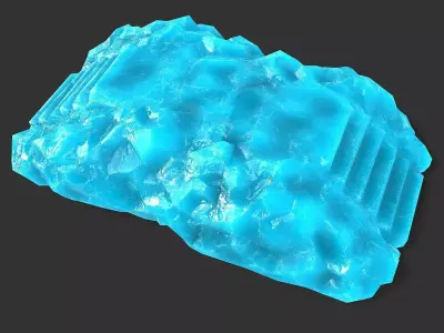 Stairs stone staircase 10 Low-poly 3D model