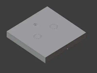 Sonoff Touch T1 2ch Wifi Switch Cover 3D print model