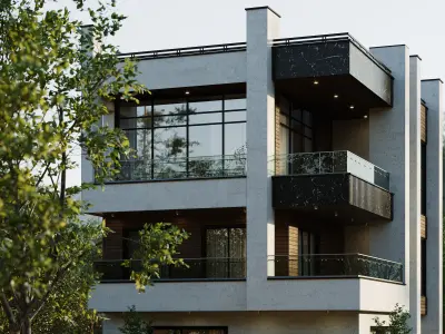 Modern Villa 05 3D model
