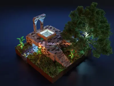 3D Isometric Fantasy 3D model