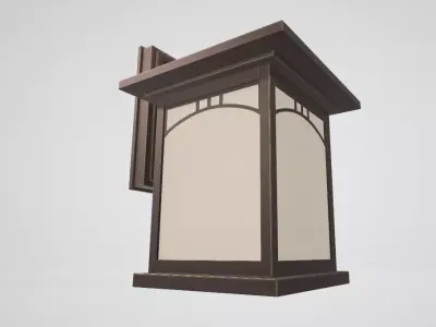 Progress Lighting Residence Outdoor Wall Sconce with 1 Light Low-poly 3D model