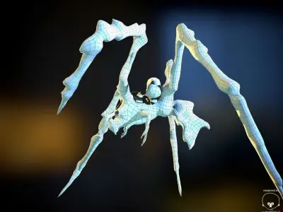 Game Alien Pack 3 Characters LowPoly Low-poly 3D model