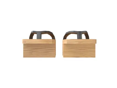 Japanese Clog v1 002 Low-poly 3D model