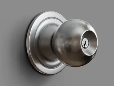 3 Door Knobs 3D model