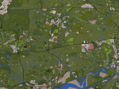 Liverpool City England Low-poly 3D model