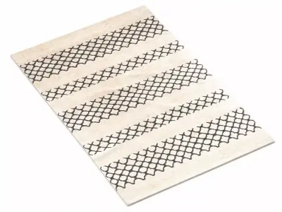 Onoko rug with stripes 3D model