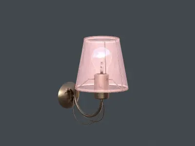 Wall Lamp Low-poly 3D model