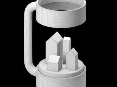 Table lamp 3D model 103