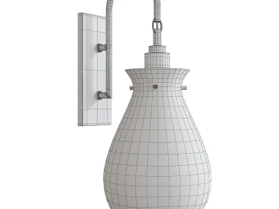 Ivy LED Wall Sconce Low-poly 3D model