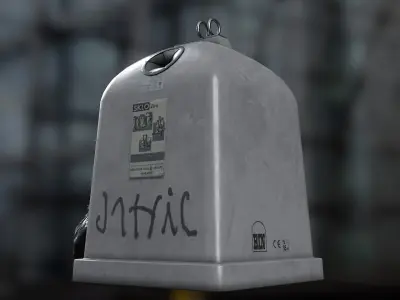 Recycling container C Low-poly 3D model