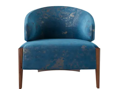 Rubelli Seta Club Chair 3D model