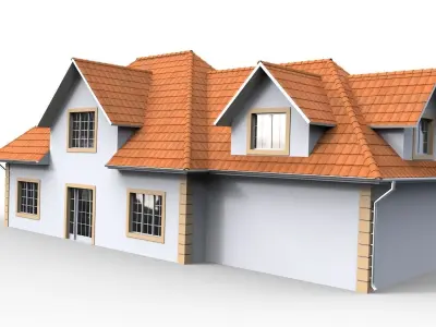 Family House 01 3D model