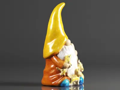 FLJZCZM Garden Gnome Statue 3D print model