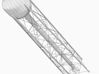 Detailed Water Tank 5 3D model