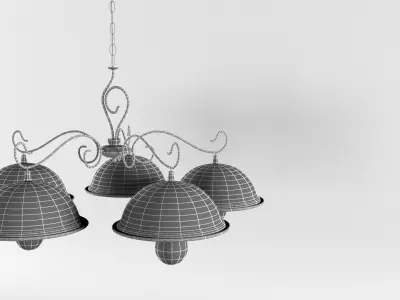 Bronze Chandelier 3D model
