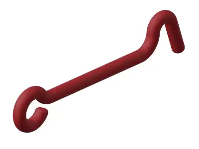 Plastic Window Hook Latch Toy 3D model