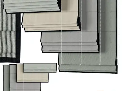 Roman Curtains 166 Backhausen Imola 3D model
