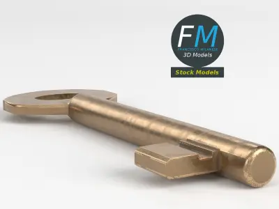 Old key 3D model