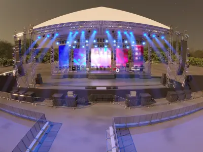 Outdoor Stage 3D model