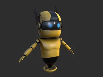 Cartoon Robot 3D model