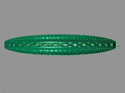 Womens Bracelets Bangles 3DM STL OBJ With Details  3D print model