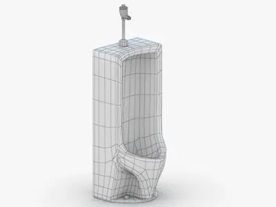 1622 - Urinal Low-poly 3D model