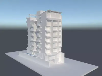 Apartment 3D building 3D model