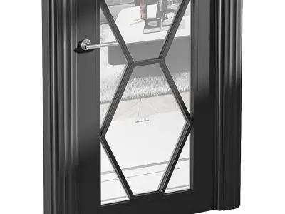 Modern entrance door 44 3D model