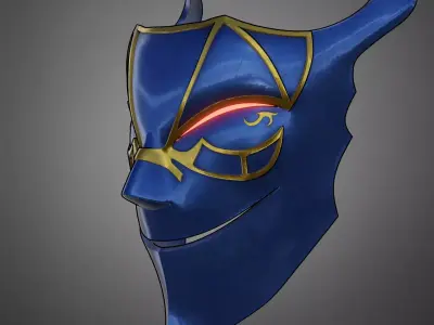 Overlord Demiurge Mask for Cosplay 3D print model