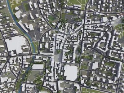 Rybnik Low-poly 3D model purchase