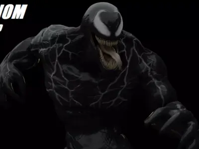 Venom 2018 Rigged model 3D model