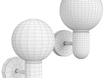 TWIG SCONCE Low-poly 3D model