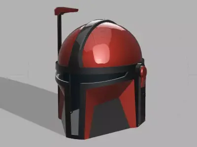 Custom Mandalorian Helmet - Star Wars 3D print model