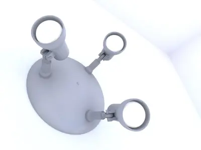 Modern wall lamp Free low-poly 3D model