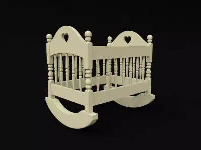  Lullaby bed 3D model
