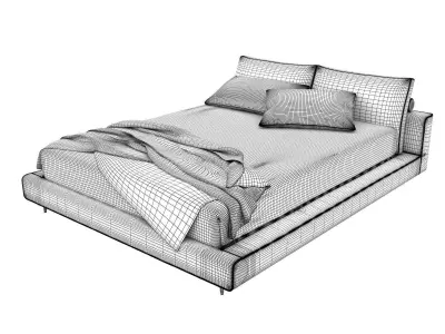 Owen modern bed 3D model