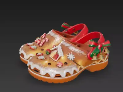 Illuminated Holiday Party Clogs 3D Model Low-poly 3D model