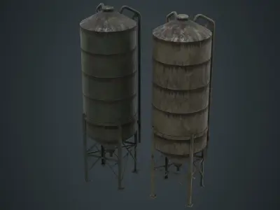 Silo 2C Low-poly 3D model