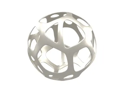 Abstract Sphere v11 002 Low-poly 3D model