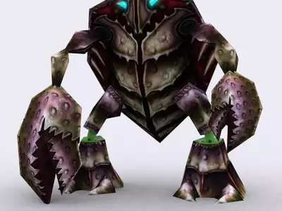 3DRT - Warbeast Monster - Cratle Low-poly 3D model