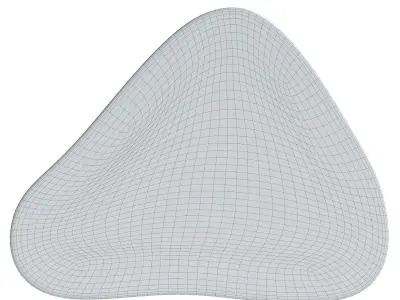 Puddle 03 Area Rug 3D model