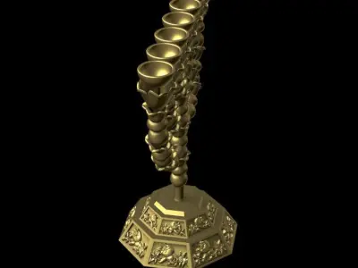 Menorah 3D print model