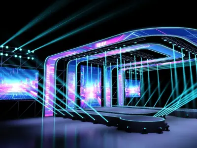 Concert stage 04 design 3D model