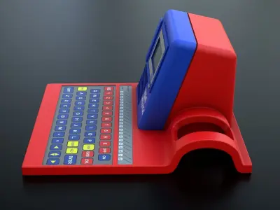 Talking Computer for Kids Learning Low-poly 3D model