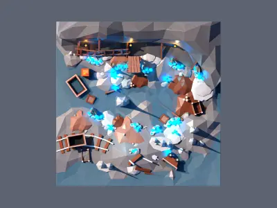 land 83A Low-poly 3D model