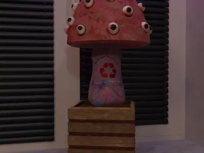 Stoned SpongeBob 3D model